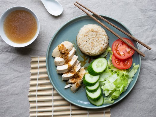 Hainanese chicken rice