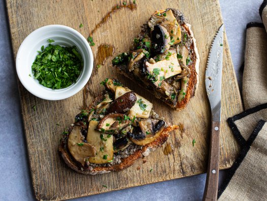 Nathan Outlaw’s mushrooms on toast