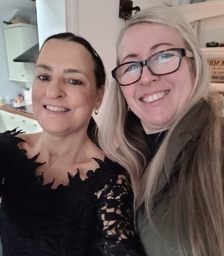Deborah Culnane with friend