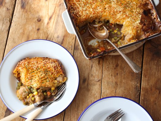 Sausage and mash pie