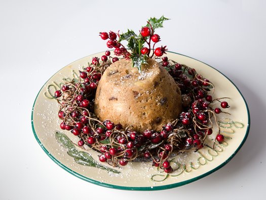 Steamed Christmas pudding