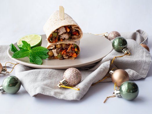 Asian turkey wraps