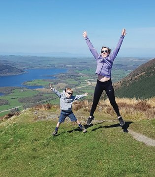 Becky Seaton - with son Leo