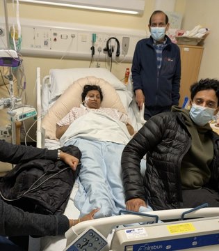Bharti Brahambhett - post-transplant with family