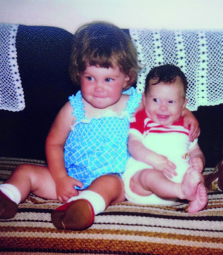 Carla and Lynsey - as toddlers