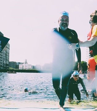 Dave Middle Sprint Triathlon Swim T100 event, July 2024