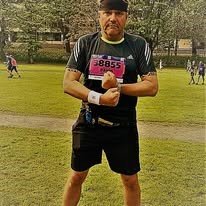 David Middle after half-marathon