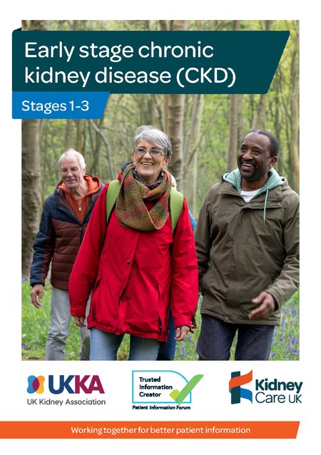 Early stage CKD Patient Information front cover