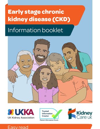 Easy read - Early stage CKD Patient Information leaflet front cover