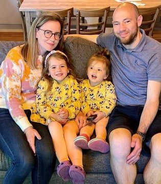 Ellen Hill - with husband and kids