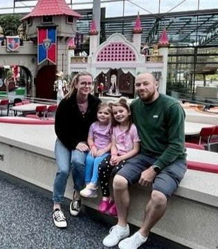 Ellen Hill - with husband and kids