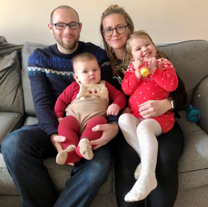 Ellen Hill - with husband and kids