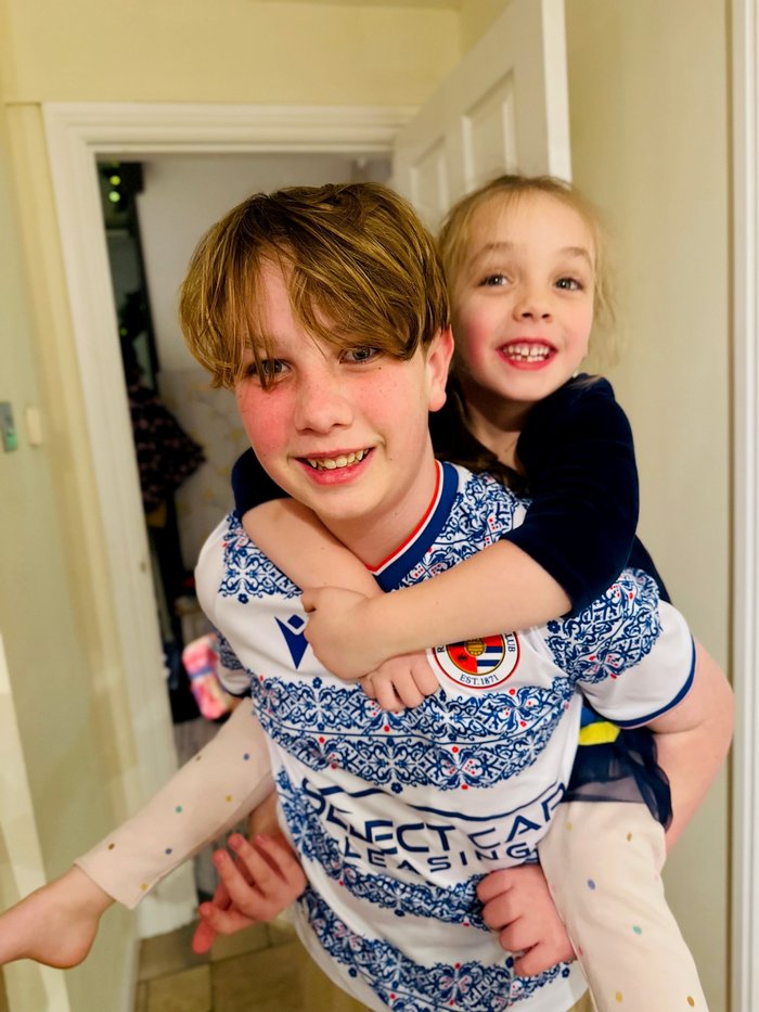 Candace Livingstone - Elliott at home with his little sister Annabelle