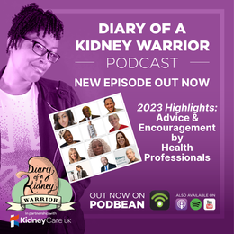 Episode 102 of Diary of a Kidney Warrior Podcast.