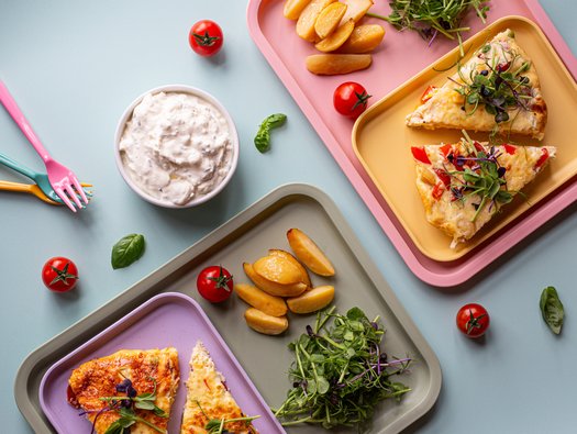 Rainbow frittata
