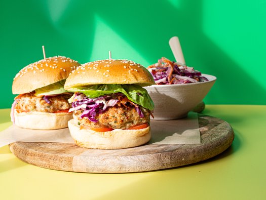 Turkey and bean burger