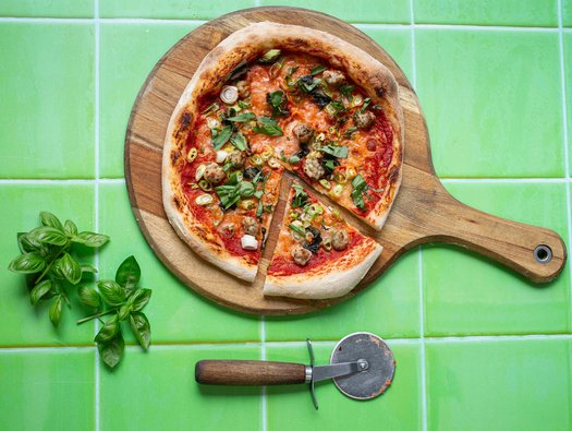 Pork and fennel pizza