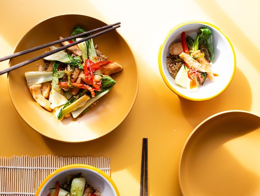 Sticky chicken rice