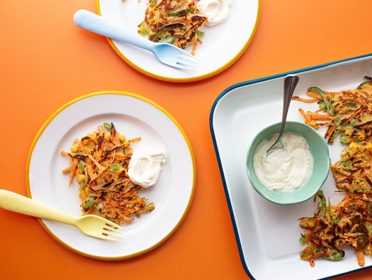 Crispy vegetable fritters