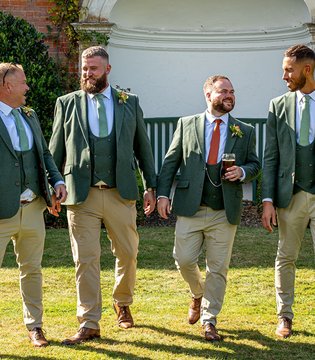 Ben Stokes - with cousin on wedding day
