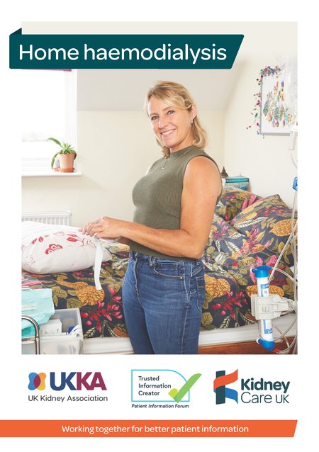 Home haemodialysis Patient Information leaflet front cover
