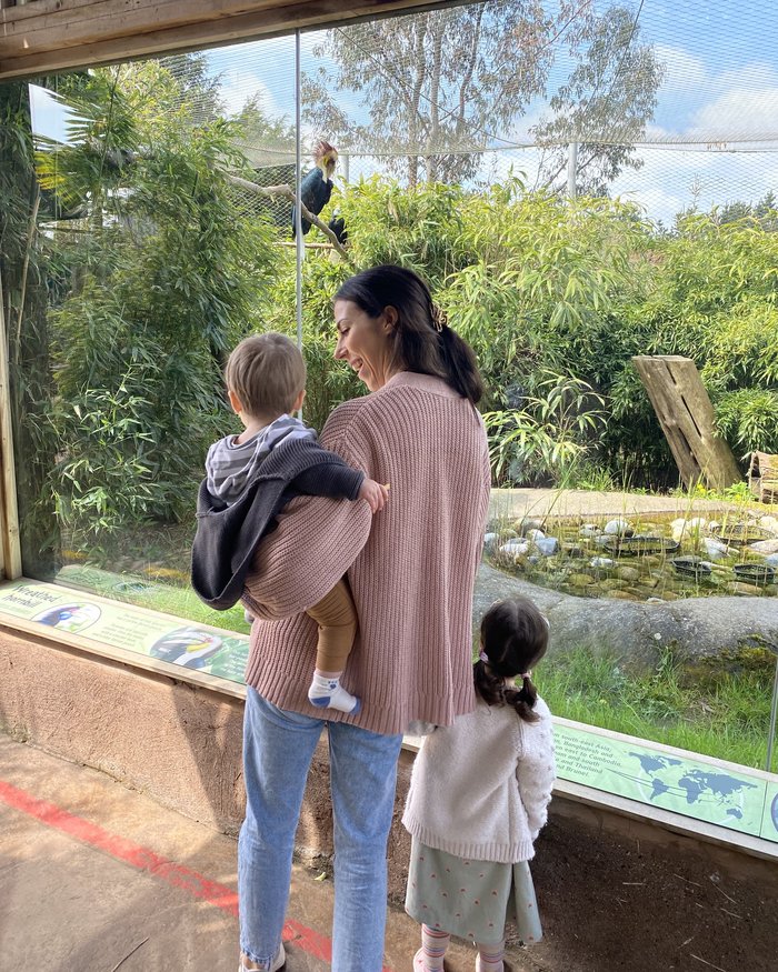 Clare Cameron - with her children