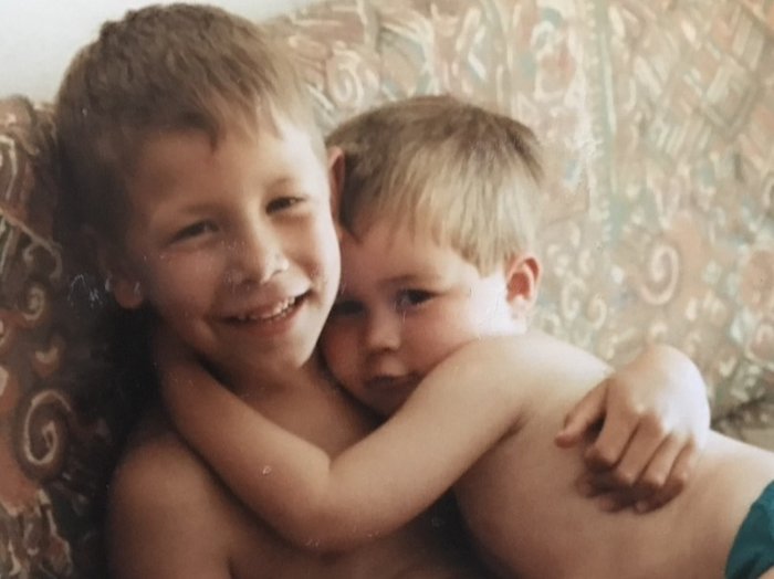 Ben Stokes - ben and his cousin as children