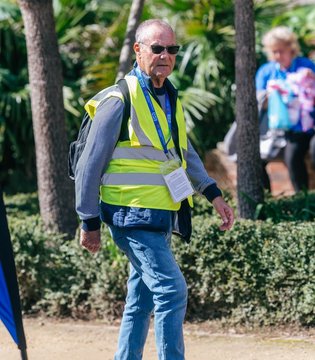John Blake - volunteering in hi-vis