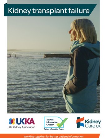 Kidney transplant failure patient information leaflet front cover