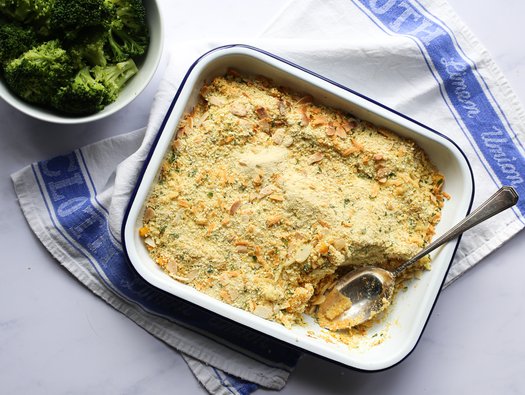 Baked macaroni cheese