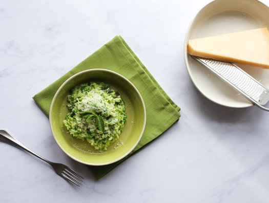Pea & mint risotto
