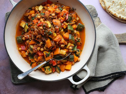 North African one pot vegetable casserole