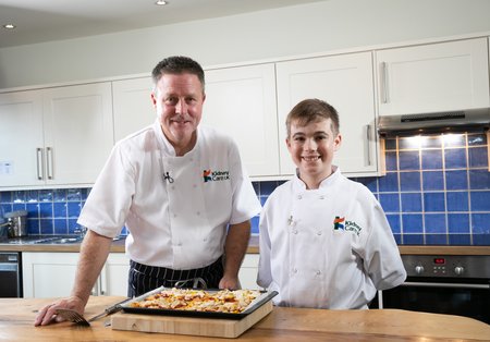 Charlie and Paul Ripley in the Kidney Kitchen