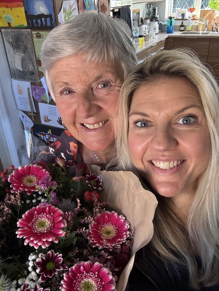 Kay Allardyce - with mum Linda on Mother’s day 2025