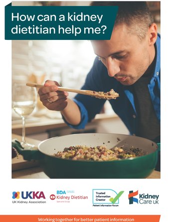 How can a kidney dietitian help me Patient Information leaflet front cover