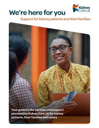 Kidney Care UK Patient Services leaflet cover