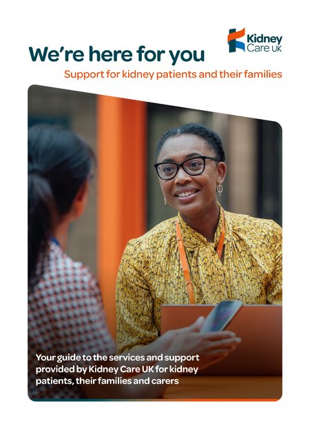 Kidney Care UK Patient Services leaflet cover