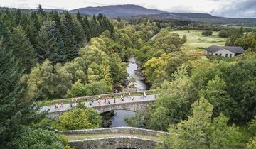 Runners by Inverness Castle
