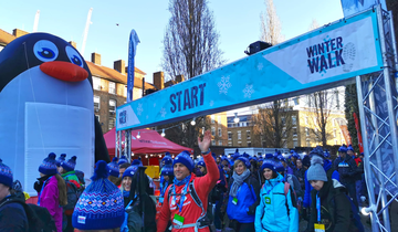 London Winter Walk start line