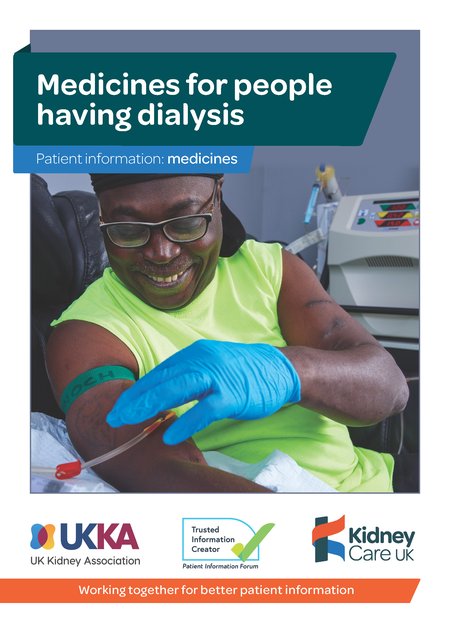 Medicines for people having dialysis - Kidney Care UK