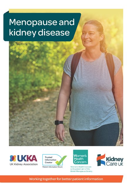 Menopause and kidney disease - Patient Information leaflet front cover.jpg