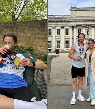 Niven Hopkins - London Marathon 2025 composite