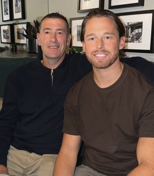 Niven Hopkins - with dad