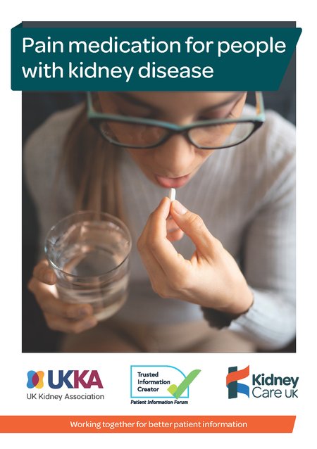 Pain medication - Patient Information Leaflet front cover