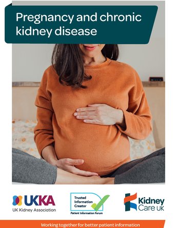 Pregnancy and CKD Patient Information leaflet front cover