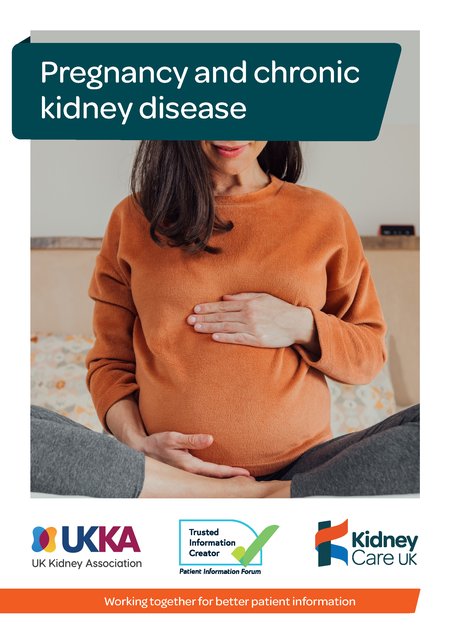 Pregnancy and CKD Patient Information leaflet front cover