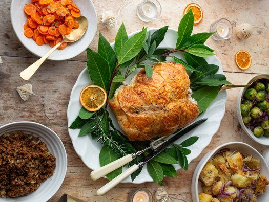 Roast turkey crown
