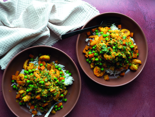 South Indian prawn curry