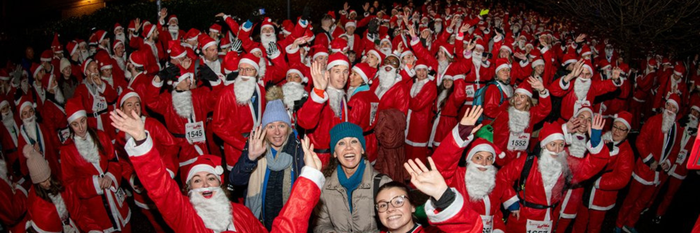 Santa in the City banner