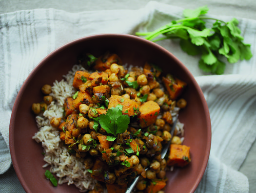 Sweet potato Moroccan tagine
